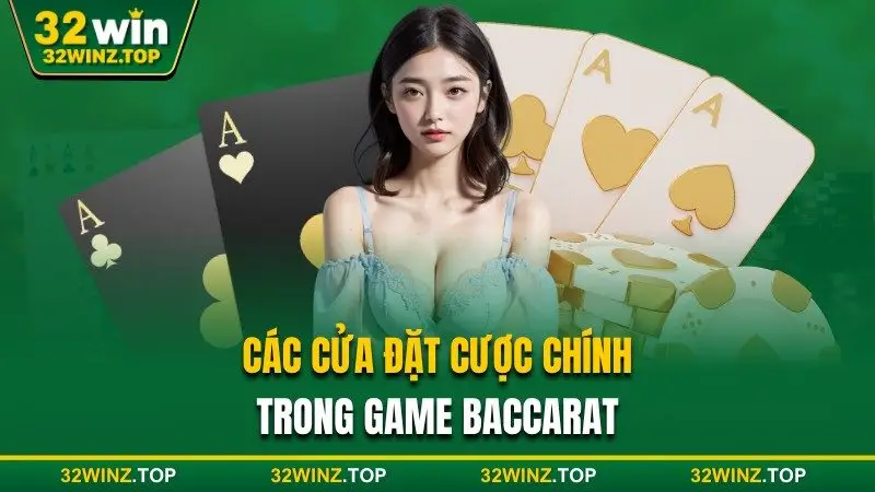 Cửa đặt cược chính trong baccarat