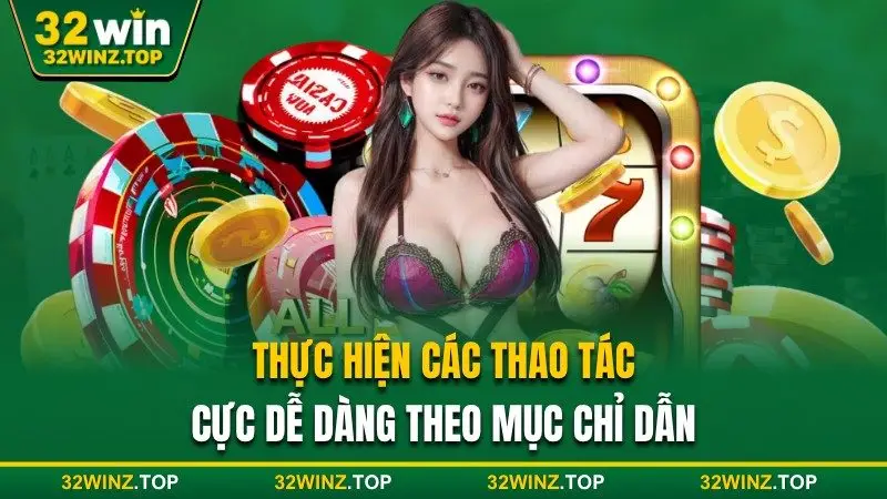 Các thao tác cực dễ dàng theo mục chỉ dẫn